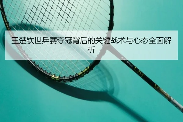 王楚钦世乒赛夺冠背后的关键战术与心态全面解析